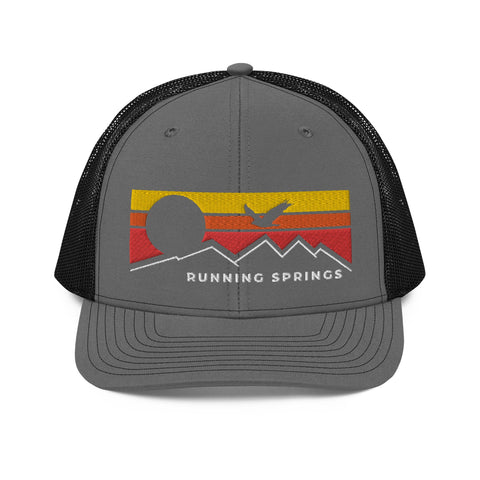 Running Springs Flying Sunset - Trucker Hat - Wears The MountainWears The Mountain