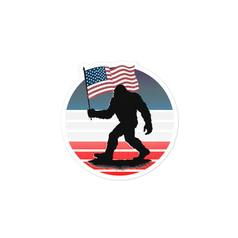 Sasquatch: American Sunset - Sticker - Wears The MountainStickersWears The Mountain