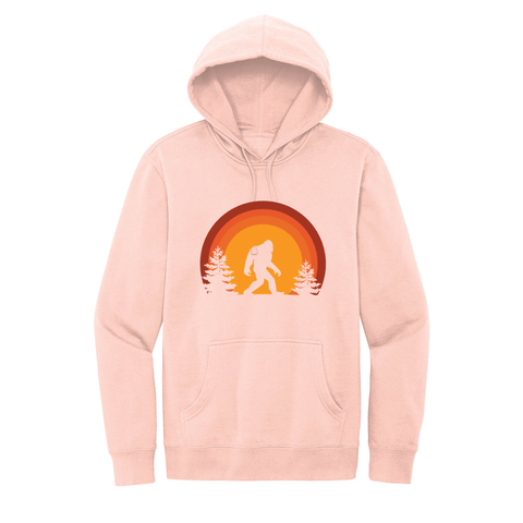 Sasquatch at Sunset - Hooded Sweatshirt (extended sizes) - Wears The MountainSweaters/HoodiesPrint Melon Inc.