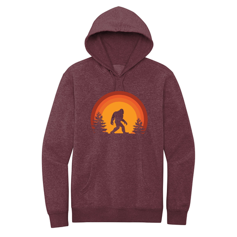Sasquatch at Sunset - Hooded Sweatshirt (Warehouse) - Wears The MountainSweaters/HoodiesWears The Mountain