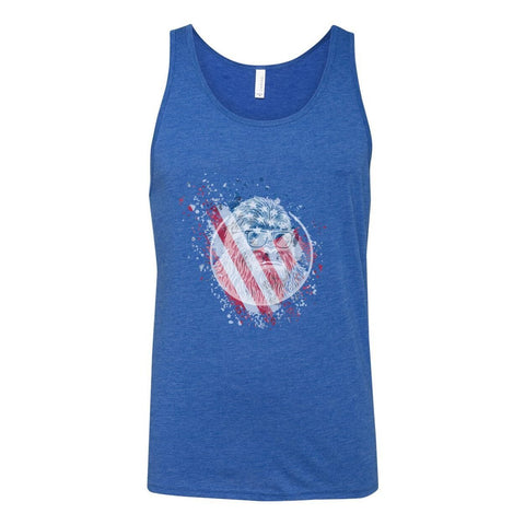 Sasquatch: Born in the USA - Unisex Jersey Tank - Wears The MountainTank TopsPrint Melon Inc.