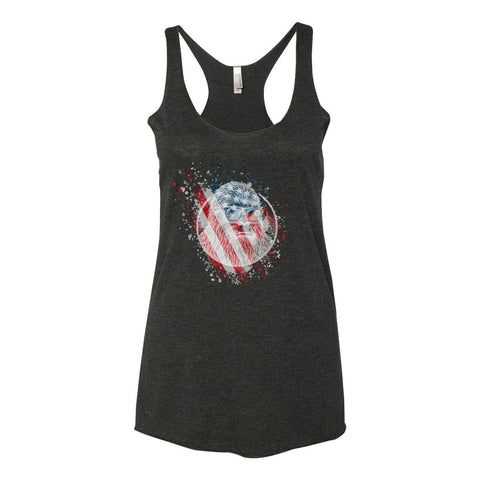 Sasquatch: Born in the USA - Women's Flowy Tank - Wears The MountainTank TopsPrint Melon Inc.