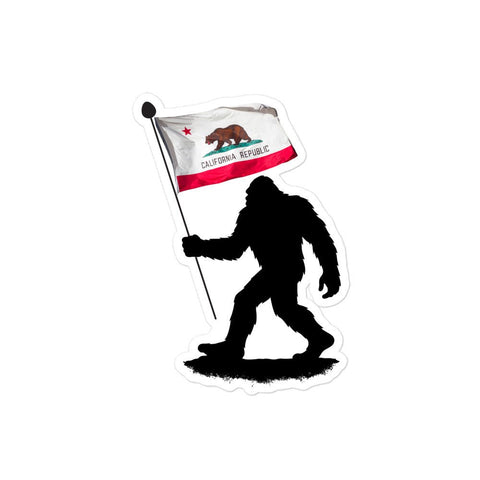 Sasquatch: California Flag - Sticker - Wears The MountainStickersWears The Mountain