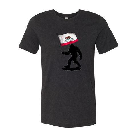 Sasquatch: California Flag - Unisex Jersey T - Wears The MountainT-ShirtsPrint Melon Inc.