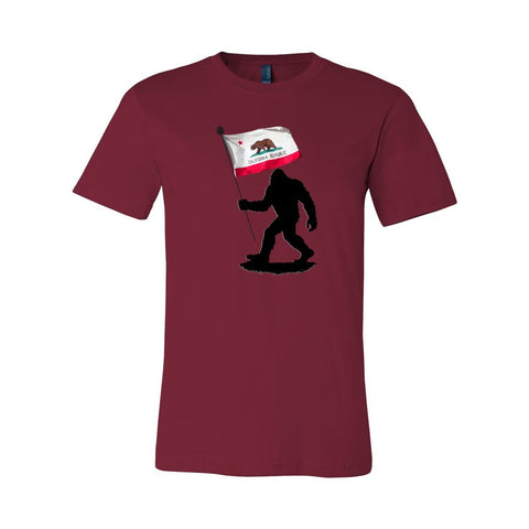 Sasquatch: California Flag - Unisex Jersey T - Wears The MountainT-ShirtsPrint Melon Inc.
