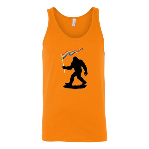 Sasquatch: Pride Flag - Unisex Jersey Tank - Wears The MountainTank TopsPrint Melon Inc.