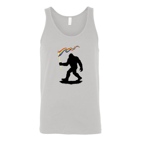 Sasquatch: Pride Flag - Unisex Jersey Tank - Wears The MountainTank TopsPrint Melon Inc.