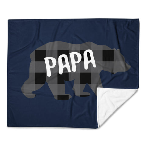 Papa Bear - Plush Blanket