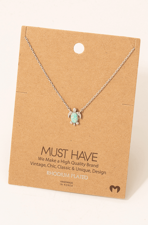 Turtle Pendant - Necklace - Wears The MountainNecklaceWears The Mountain