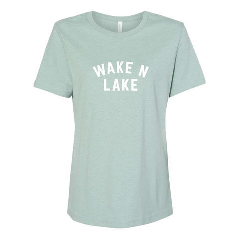 Wake n Lake - Women's Relaxed Fit T - Wears The MountainT-ShirtsPrint Melon Inc.