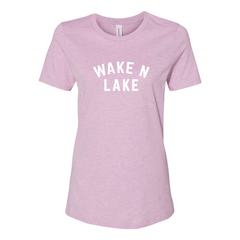 Wake n Lake - Women's Relaxed Fit T - Wears The MountainT-ShirtsPrint Melon Inc.