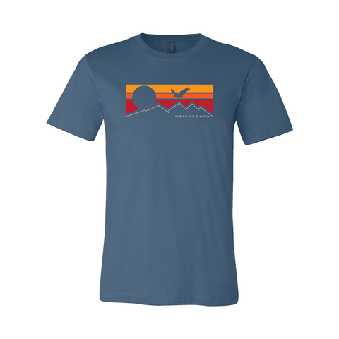 Wrightwood Flying Sunset - Unisex Jersey T - Wears The MountainT-ShirtsPrint Melon Inc.