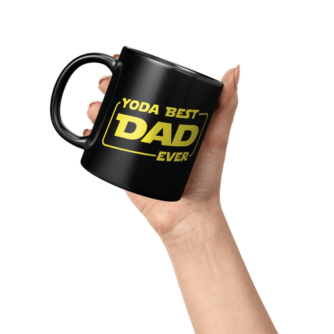 Yoda Best Dad - Black Mug - Wears The MountainCoffee Mugsteelaunch