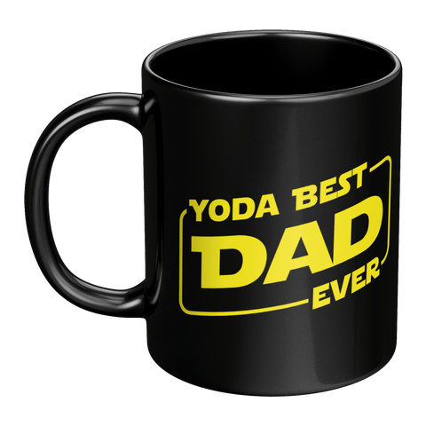 Yoda Best Dad - Black Mug - Wears The MountainCoffee Mugsteelaunch