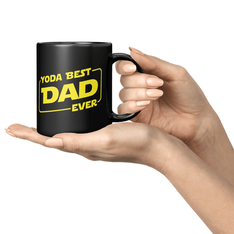 Yoda Best Dad - Black Mug - Wears The MountainCoffee Mugsteelaunch