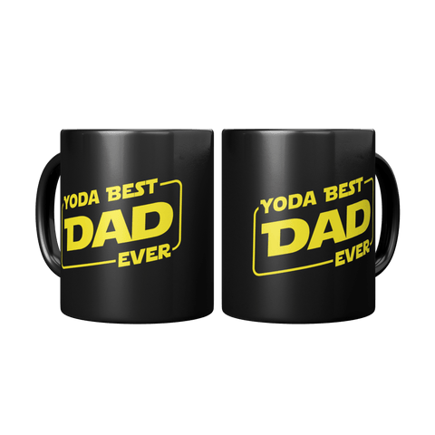 Yoda Best Dad - Black Mug - Wears The MountainCoffee Mugsteelaunch