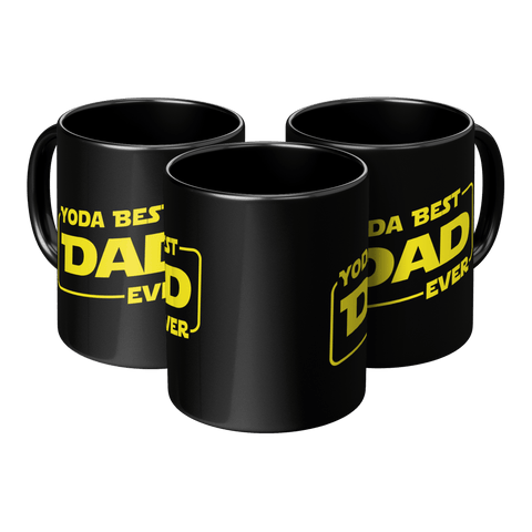 Yoda Best Dad - Black Mug - Wears The MountainCoffee Mugsteelaunch