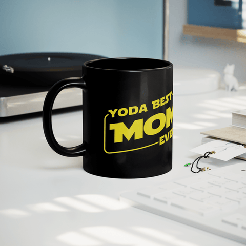 Yoda Best Mom - Black Mug - Wears The MountainCoffee Mugsteelaunch