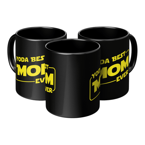 Yoda Best Mom - Black Mug - Wears The MountainCoffee Mugsteelaunch