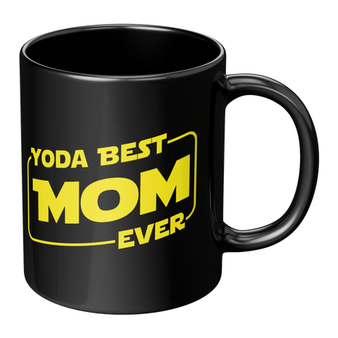 Yoda Best Mom - Black Mug - Wears The MountainCoffee Mugsteelaunch