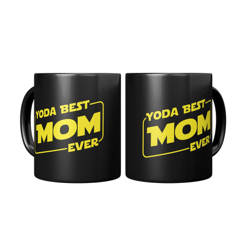 Yoda Best Mom - Black Mug - Wears The MountainCoffee Mugsteelaunch