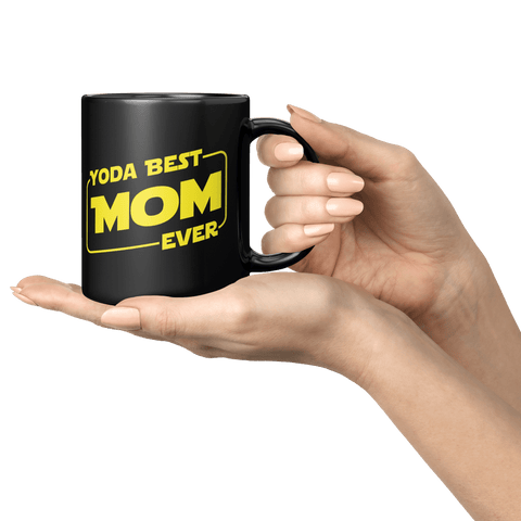 Yoda Best Mom - Black Mug - Wears The MountainCoffee Mugsteelaunch