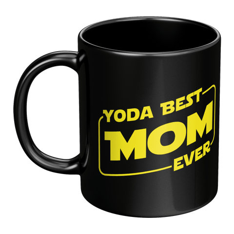 Yoda Best Mom - Black Mug - Wears The MountainCoffee Mugsteelaunch