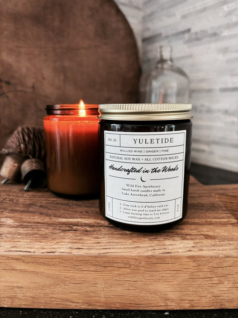 Yuletide (mulled wine, ginger, pine) - Wildfire Apothecary Candle - Wears The MountainCandlesWildfire Apothecary
