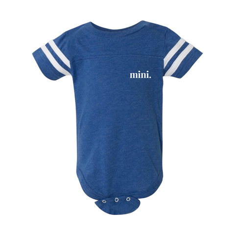mini. - Football Sleeve Onesie