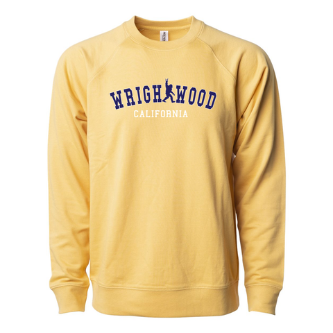 Wrightwood College Sasquatch - Lightweight Crewneck Sweatshirt