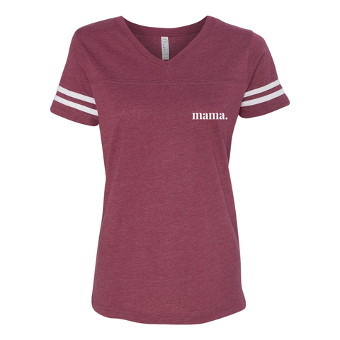 mama. - Women's Football Jersey T