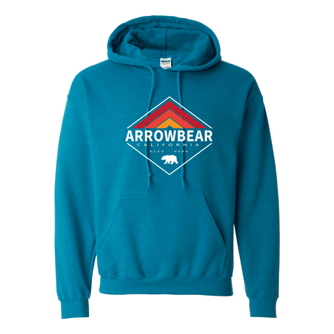 Arrowbear Retro Diamond - Hooded Sweatshirt - Wears The MountainSweaters/HoodiesPrint Melon Inc.