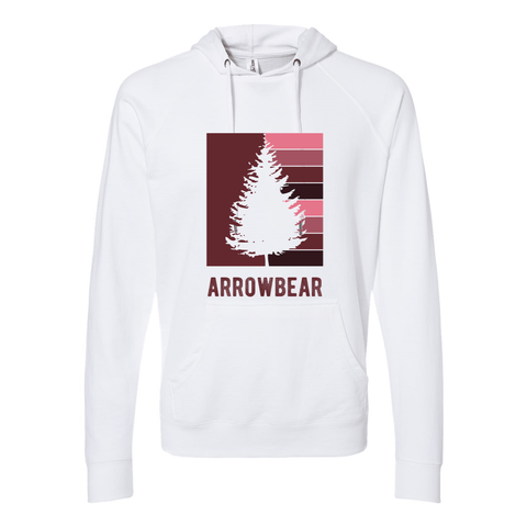 Arrowbear Striped Tree - Lightweight Hooded Sweatshirt - Wears The MountainSweaters/HoodiesPrint Melon Inc.