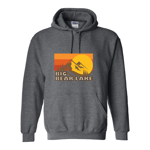 Big Bear Fall Sunset - Hooded Sweatshirt - Wears The MountainSweaters/HoodiesPrint Melon Inc.