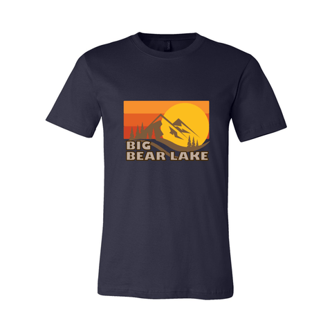 Big Bear Lake Fall Sunset - Unisex Jersey T - Wears The MountainT-ShirtsPrint Melon Inc.