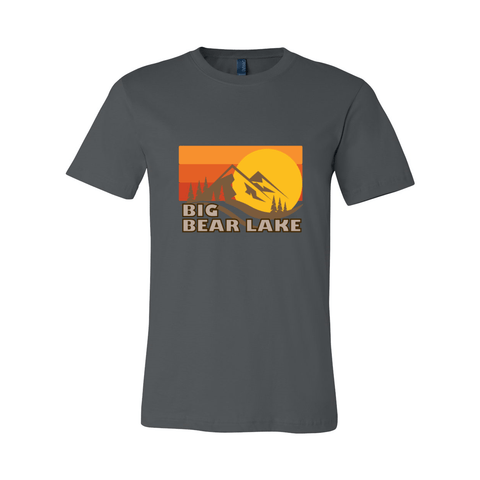Big Bear Lake Fall Sunset - Unisex Jersey T - Wears The MountainT-ShirtsPrint Melon Inc.