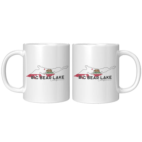 Big Bear Lake Flag - Accent Coffee Mug - Wears The MountainCoffee Mugsteelaunch