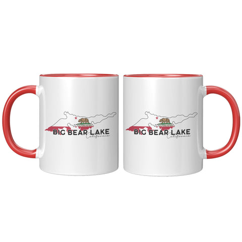 Big Bear Lake Flag - Accent Coffee Mug - Wears The MountainCoffee Mugsteelaunch