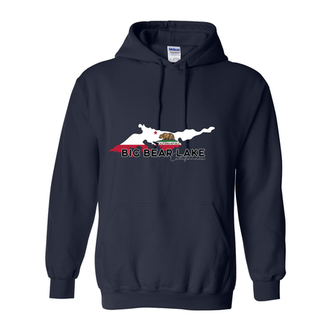 Big Bear Lake Flag - Hooded Sweatshirt - Wears The MountainSweaters/HoodiesPrint Melon Inc.