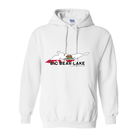 Big Bear Lake Flag - Hooded Sweatshirt - Wears The MountainSweaters/HoodiesPrint Melon Inc.