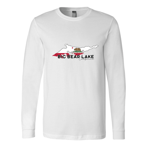 Big Bear Lake Flag - Long Sleeve Jersey T - Wears The MountainLong SleevePrint Melon Inc.