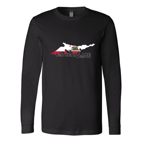 Big Bear Lake Flag - Long Sleeve Jersey T - Wears The MountainLong SleevePrint Melon Inc.