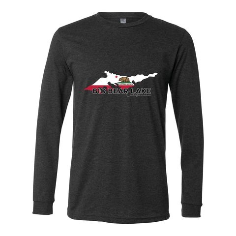 Big Bear Lake Flag - Long Sleeve Jersey T - Wears The MountainLong SleevePrint Melon Inc.