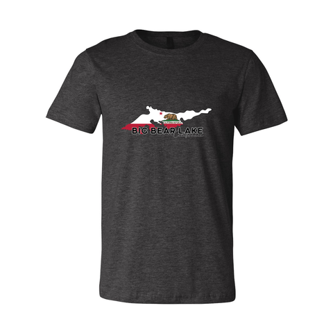 Big Bear Lake Flag - Unisex Jersey T - Wears The MountainT-ShirtsPrint Melon Inc.
