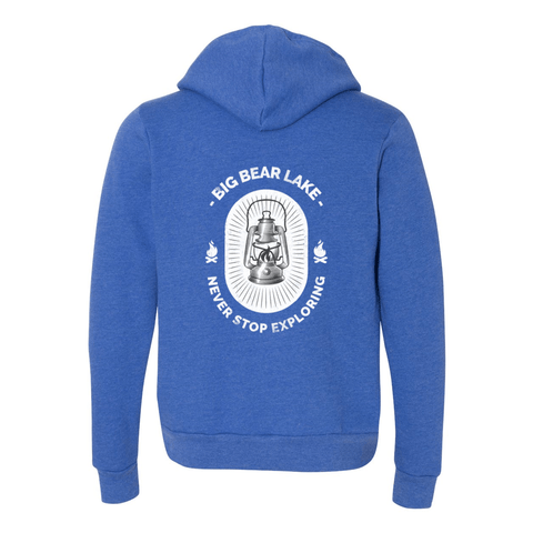 Big Bear Lake Lantern - Zip Up Hoodie - Wears The MountainSweaters/HoodiesPrint Melon Inc.