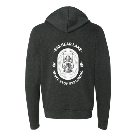 Big Bear Lake Lantern - Zip Up Hoodie - Wears The MountainSweaters/HoodiesPrint Melon Inc.