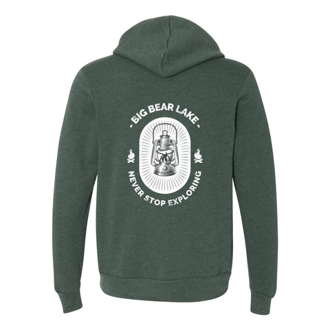 Big Bear Lake Lantern - Zip Up Hoodie - Wears The MountainSweaters/HoodiesPrint Melon Inc.