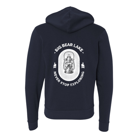 Big Bear Lake Lantern - Zip Up Hoodie - Wears The MountainSweaters/HoodiesPrint Melon Inc.