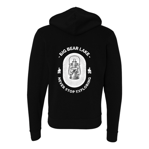 Big Bear Lake Lantern - Zip Up Hoodie - Wears The MountainSweaters/HoodiesPrint Melon Inc.