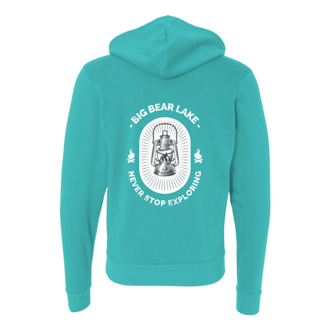 Big Bear Lake Lantern - Zip Up Hoodie - Wears The MountainSweaters/HoodiesPrint Melon Inc.